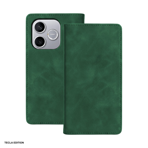 Huse telefoane - Husa Smart Suede pentru Honor 600 Lite, tip carte, Verde