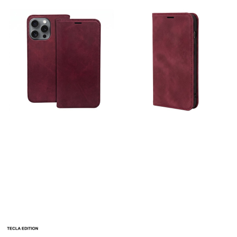 Husa Smart Suede pentru Samsung Galaxy S26 Ultra, tip carte, Visiniu [3]