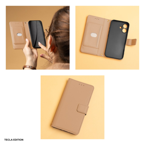 Husa Smart Triangle pentru Honor 400 Lite, tip carte, Maro [4]