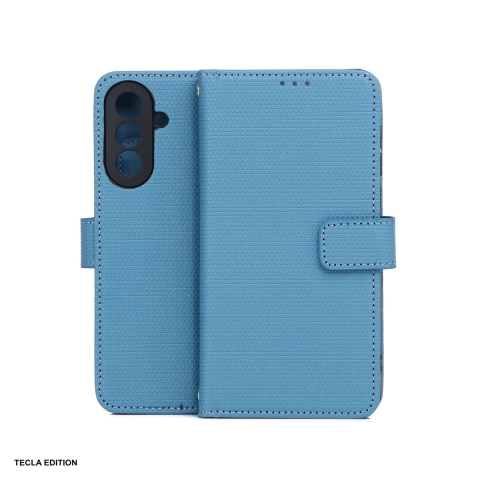 Huse si protectii smartphone - Husa Smart Triangle pentru Samsung Galaxy A17 4G, Galaxy A17 5G, Galaxy A26 5G, tip carte, Albastru