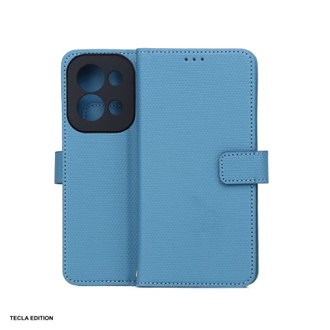 Huse telefoane - Husa Smart Triangle pentru Xiaomi Redmi 15C 5G EU, Redmi 15C 4G EU, tip carte, Albastru