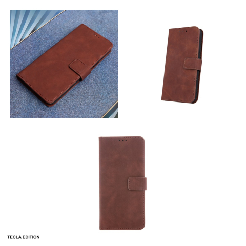 Husa Smart Velvet pentru Samsung Galaxy S25 FE, tip carte cu inchidere magnetica, Maro [3]