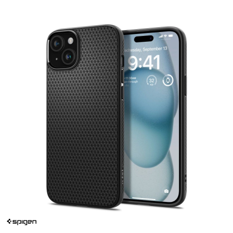Husa Spigen Liquid Air pentru iPhone 15, Carcasa, Negru [0]