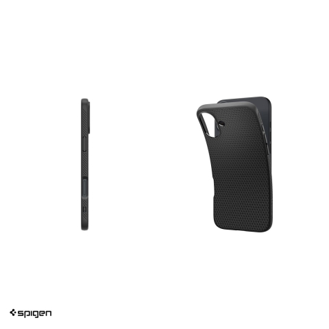 Husa Spigen Liquid Air pentru iPhone 16, Carcasa, Negru [4]