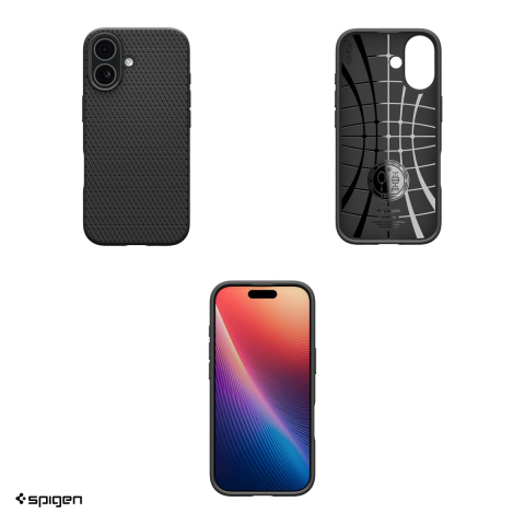 Husa Spigen Liquid Air pentru iPhone 17, Carcasa, Negru [3]