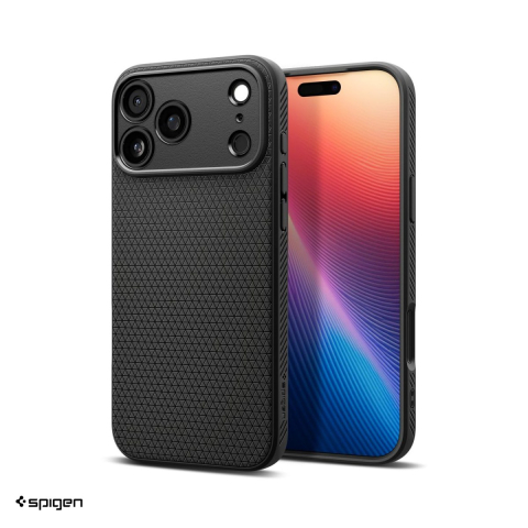Huse si protectii smartphone - Husa Spigen Liquid Air pentru iPhone 17 Pro Max, Carcasa, Negru