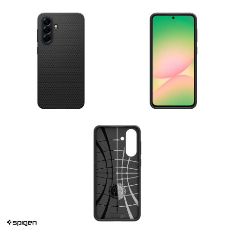 Husa Spigen Liquid Air pentru Samsung Galaxy A56 5G, Carcasa, Negru [3]