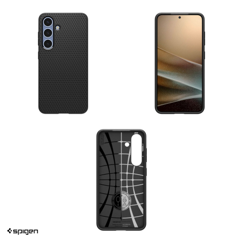 Husa Spigen Liquid Air pentru Samsung Galaxy S25, Carcasa, Negru [3]