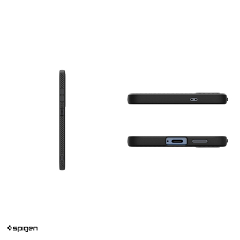Husa Spigen Liquid Air pentru Samsung Galaxy S25, Carcasa, Negru [4]