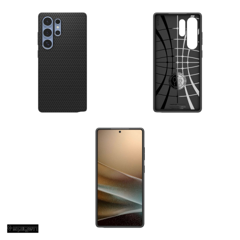 Husa Spigen Liquid Air pentru Samsung Galaxy S25 Ultra, Carcasa, Negru [3]