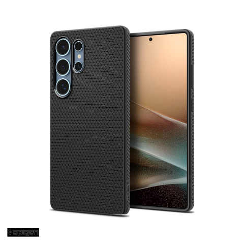 Huse si protectii pentru Samsung Galaxy S25 Ultra - Husa Spigen Liquid Air pentru Samsung Galaxy S25 Ultra, Carcasa, Negru
