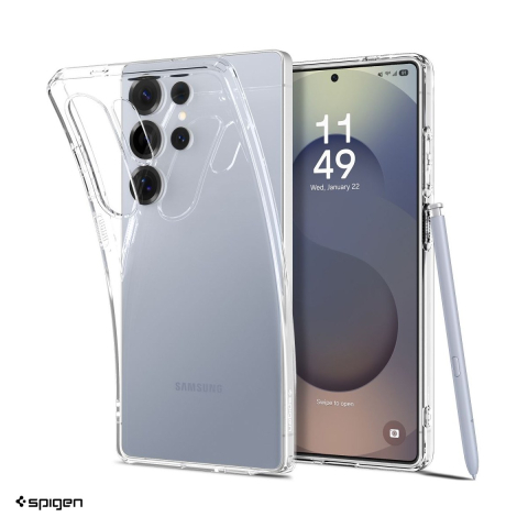 Huse si protectii smartphone - Husa Spigen Liquid Crystal Crystal pentru Samsung Galaxy S25 Ultra, Carcasa, Transparent