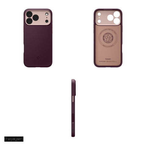Husa Spigen Nano Pop Mag pentru iPhone 17 Pro, Carcasa magnetica, Visiniu [3]