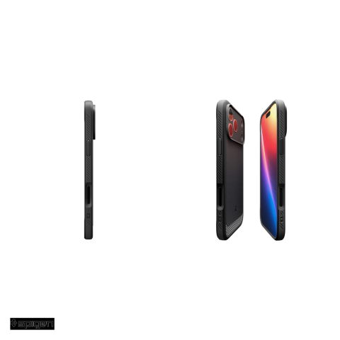 Husa Spigen Rugged Armor Mag pentru iPhone 17 Pro, Carcasa magnetica, Negru [4]