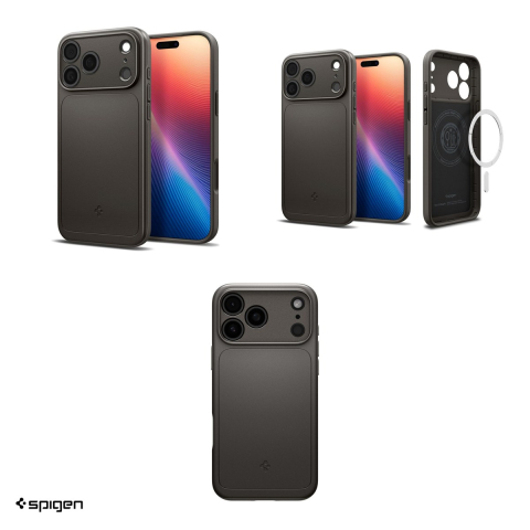 Husa Spigen Thin Fit Mag Gunmetal pentru iPhone 17 Pro, Carcasa magnetica [3]