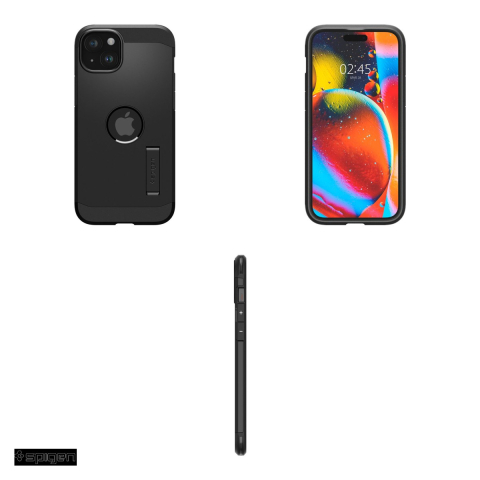 Husa Spigen Tough Armor Mag pentru iPhone 15, Carcasa magnetica, Negru [3]