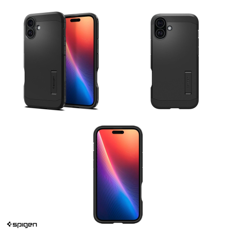 Husa Spigen Tough Armor Mag pentru iPhone 16, Carcasa, Negru [3]