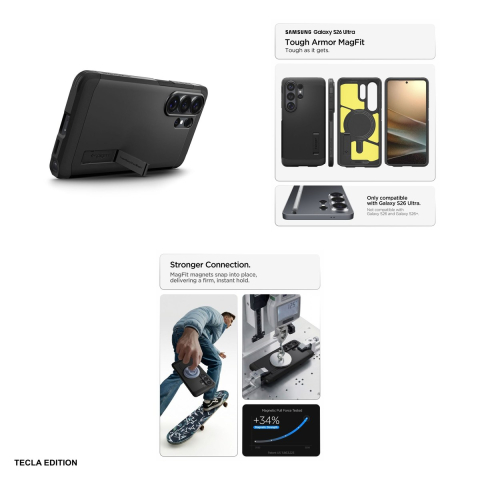 Husa Spigen Tough Armor Mag pentru Samsung Galaxy S26 Ultra, Carcasa, Negru [5]
