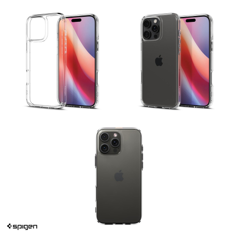Husa Spigen Ultra Hybrid crystal pentru iPhone 16 Pro, Carcasa, Transparent [3]