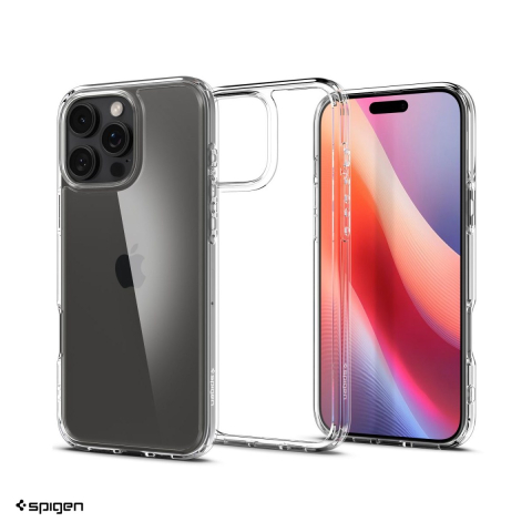 Huse si protectii smartphone - Husa Spigen Ultra Hybrid crystal pentru iPhone 16 Pro, Carcasa, Transparent