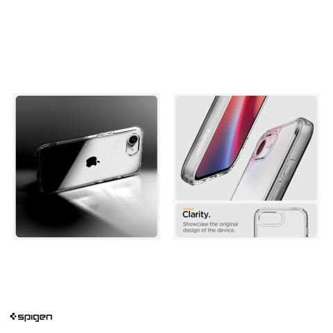 Husa Spigen Ultra Hybrid Crystal pentru iPhone 16e, Carcasa, Transparent [4]