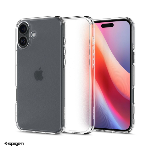 Huse si protectii smartphone - Husa Spigen Ultra Hybrid frost pentru iPhone 16, Carcasa, Transparent