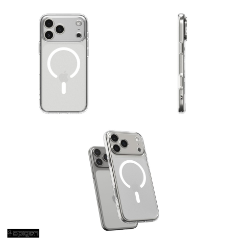 Husa Spigen Ultra Hybrid Mag Frost pentru iPhone 17 Pro, Carcasa magnetica, Alb [3]