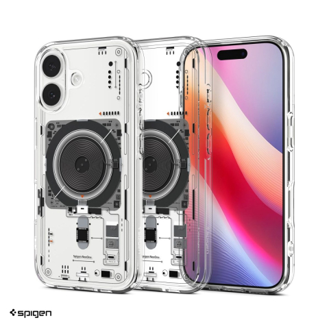 Huse si protectii smartphone - Husa Spigen Ultra Hybrid Mag One pentru iPhone 17, Carcasa magnetica, Transparent