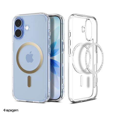 Huse si protectii smartphone - Husa Spigen Ultra Hybrid Mag pentru iPhone 17, Carcasa magnetica, Auriu