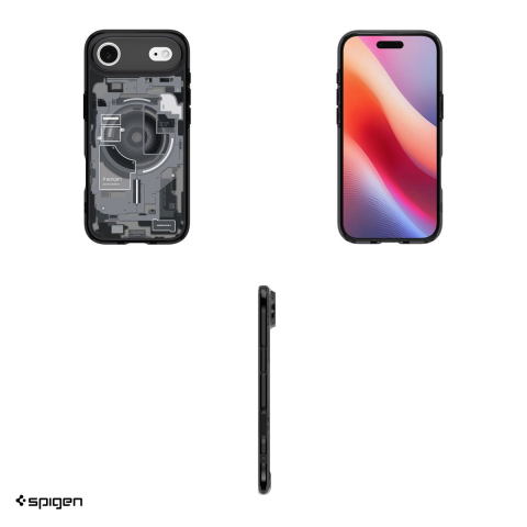 Husa Spigen Ultra Hybrid Mag Zero One pentru iPhone 17 Air, Carcasa magnetica, Negru [3]