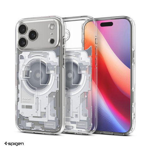 Huse si protectii smartphone - Husa Spigen Ultra Hybrid Mag Zero One pentru iPhone 17 Pro, Carcasa magnetica, Alb