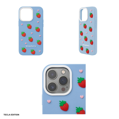 Husa Strawberry pentru Apple iPhone 11, Carcasa, Albastru [3]