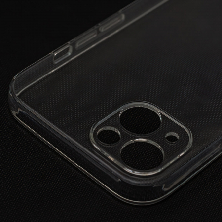 Husa subtire 2 mm, compatibila cu Motorola Moto G14, din TPU flexibil, personalizabila, aspect solid, transparenta [4]