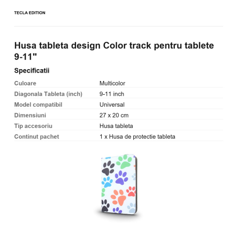 Husa tableta design Color track pentru tablete 9-11" [2]