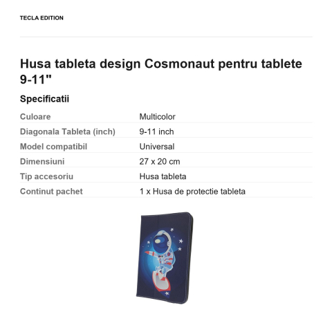 Husa tableta design Cosmonaut pentru tablete 9-11" [2]