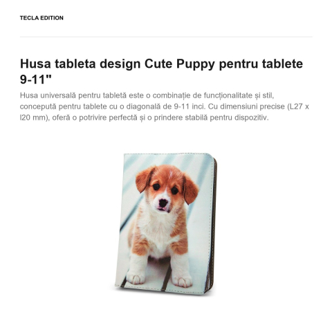 Husa tableta design Cute Puppy pentru tablete 9-11" [1]