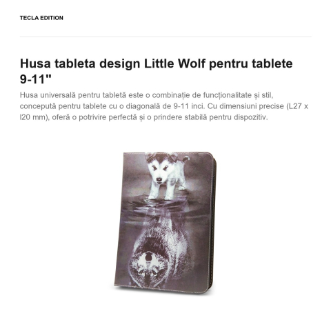 Husa tableta design Little Wolf pentru tablete 9-11" [1]