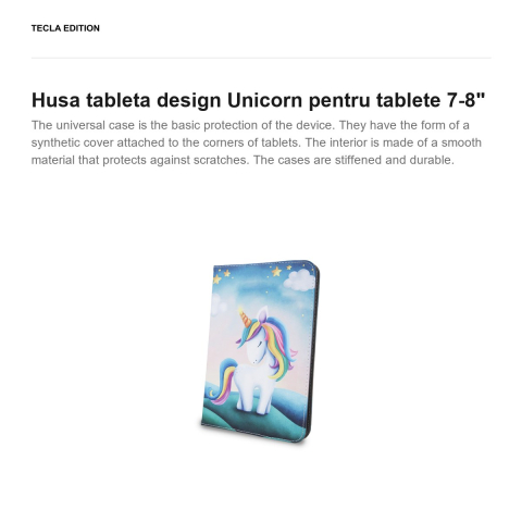 Husa tableta design Unicorn pentru tablete 7-8" [1]