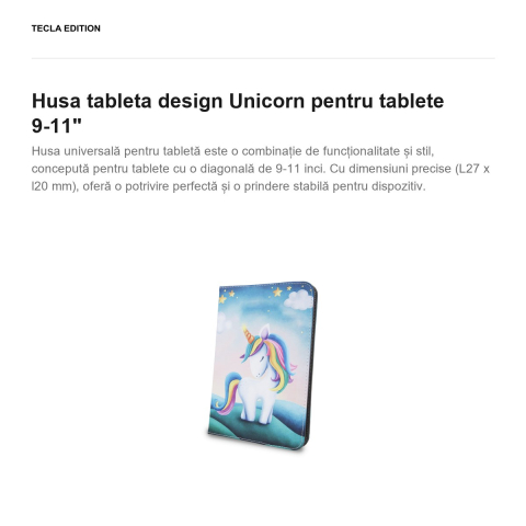 Husa tableta design Unicorn pentru tablete 9-11" [1]