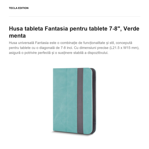 Husa tableta Fantasia pentru tablete 7-8", Verde menta [1]