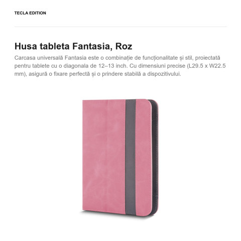 Husa tableta Fantasia pentru tablete 12-13", Roz [1]
