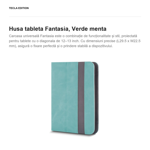 Husa tableta Fantasia pentru tablete 12-13", Verde menta [1]