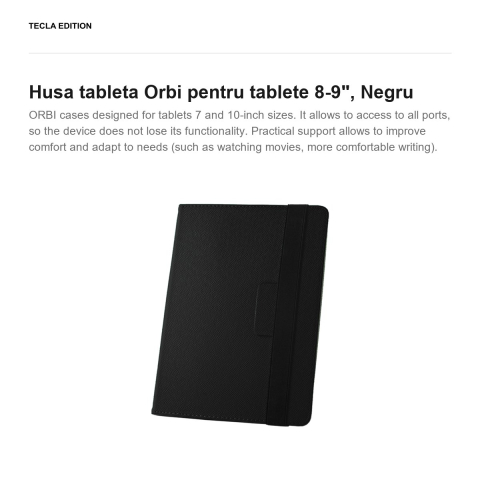 Husa tableta Orbi pentru tablete 8-9", Negru [1]