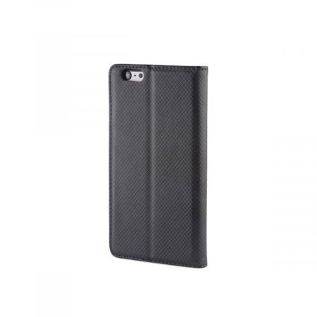 Husa tip carte, compatibila cu iPhone XR, premium flip book cu inchidere magnetica si functie stand, buzunar card, negru [2]