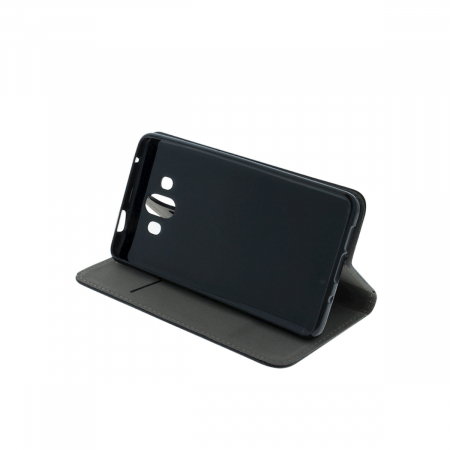 Husa tip carte, compatibila cu Oppo A78 5G si Oppo A58 5G, premium flip book cu inchidere magnetica si functie stand, buzunar card, neagra [2]