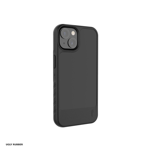 Huse si protectii smartphone - Husa Ugly Rubber L pentru iPhone 15 Plus, Carcasa, Negru