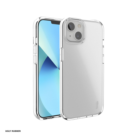 Huse telefoane - Husa Ugly Rubber Pure pentru Apple iPhone 15 Plus, Carcasa, Transparent