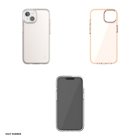 Husa Ugly Rubber Vogue rose pentru Apple iPhone 15 Plus, Carcasa, Roz [3]