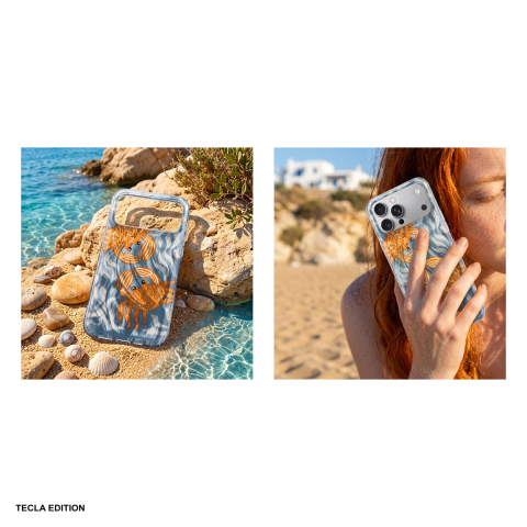 Husa Ultra Trendy Summer crab pentru Samsung Galaxy A17 4G, Carcasa, Albastru [4]