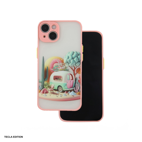 Huse telefoane - Husa Ultra Trendy Travel pentru Apple iPhone 14, Carcasa, Roz
